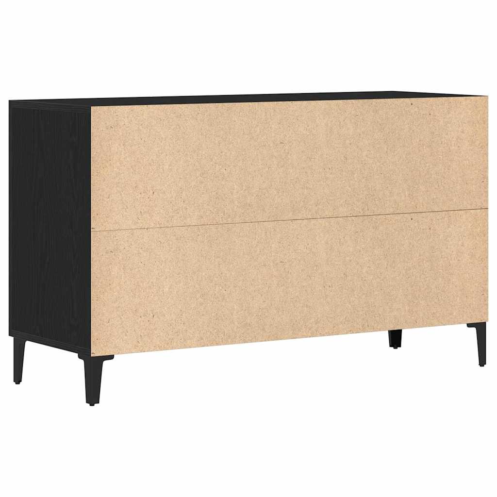 vidaXL Sideboard Black Oak 100 x 36 x 60 cm Engineered Wood