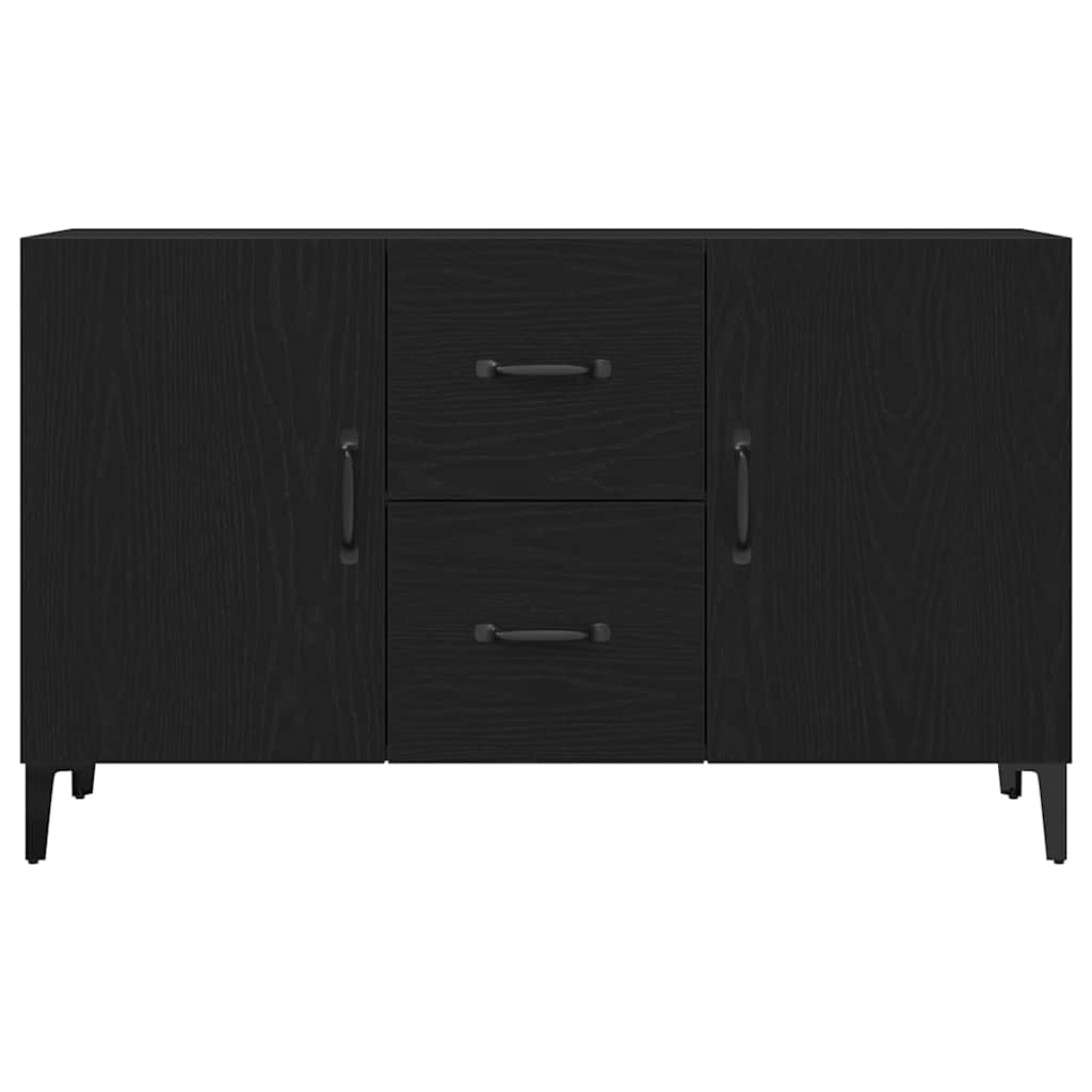 vidaXL Sideboard Black Oak 100 x 36 x 60 cm Engineered Wood