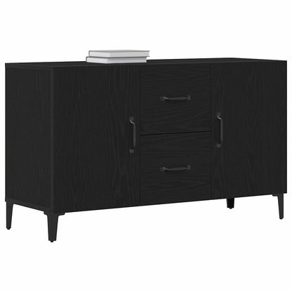 vidaXL Sideboard Black Oak 100 x 36 x 60 cm Engineered Wood
