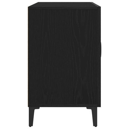 vidaXL Sideboard Black Oak 100 x 36 x 60 cm Engineered Wood