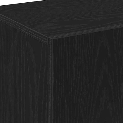 vidaXL Highboard Black Oak 70 x 31 x 115 cm Engineered Wood