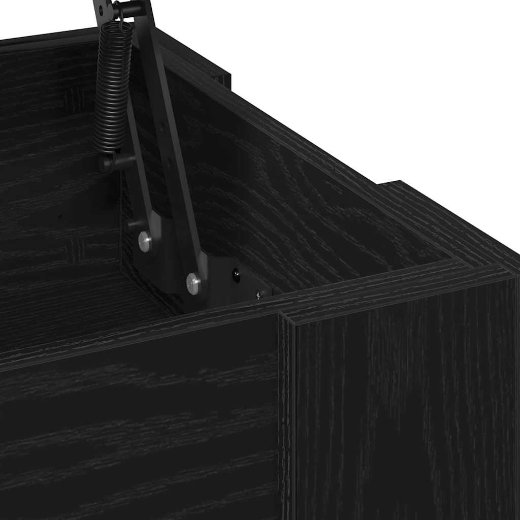 vidaXL Coffee Table Black Oak 79 x 49 x 41 cm Engineered Wood