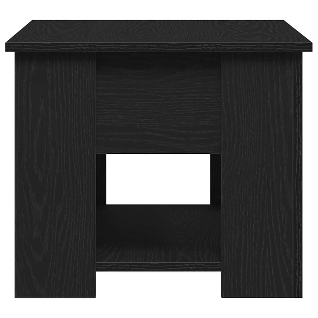 vidaXL Coffee Table Black Oak 79 x 49 x 41 cm Engineered Wood