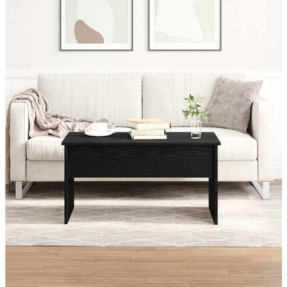 vidaXL Coffee Table Black Oak 80 x 50.5 x 41.5 cm Engineered Wood