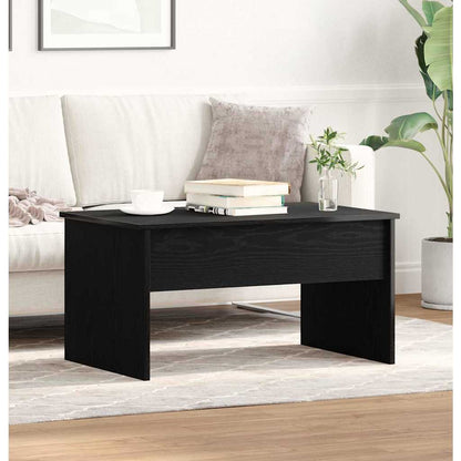 vidaXL Coffee Table Black Oak 80 x 50.5 x 41.5 cm Engineered Wood