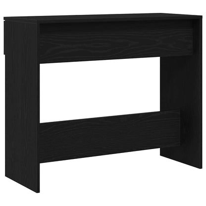 vidaXL Console Table Black Oak 30 x 36 x 75 cm Engineered Wood