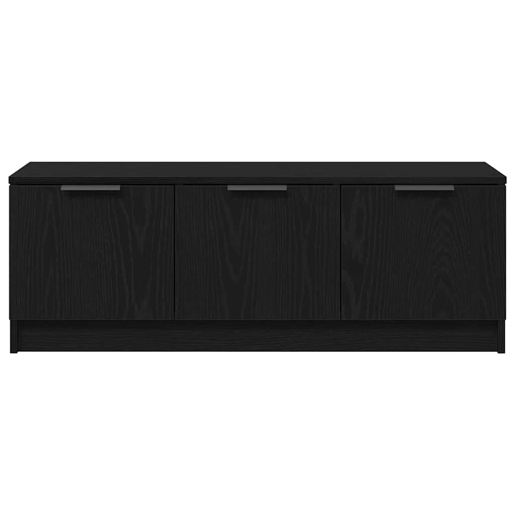 vidaXL TV Cabinet Black Oak 102 x 35 x 36.5 cm Engineered Wood