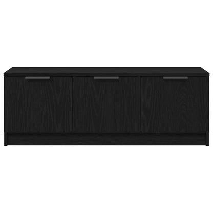 vidaXL TV Cabinet Black Oak 102 x 35 x 36.5 cm Engineered Wood