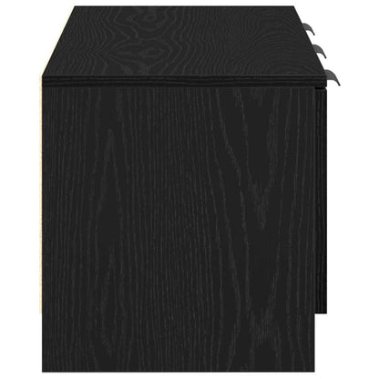 vidaXL TV Cabinet Black Oak 102 x 35 x 36.5 cm Engineered Wood