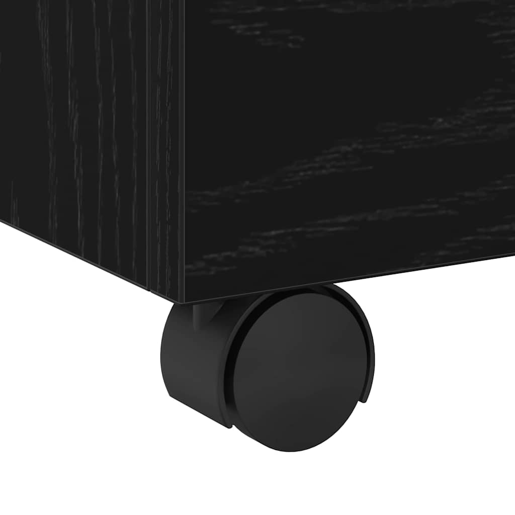 vidaXL File Cabinet Black Oak 45 x 38 x 54 cm Engineered Wood