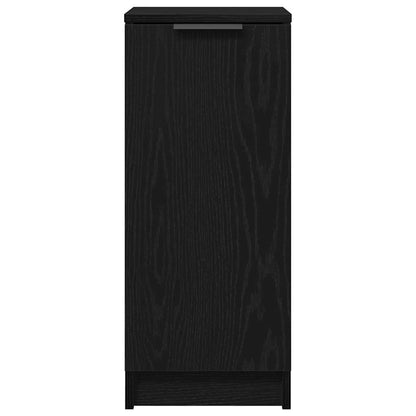 vidaXL Shoe Cabinet Black Oak 29.5 x 35 x 70 cm Engineered Wood