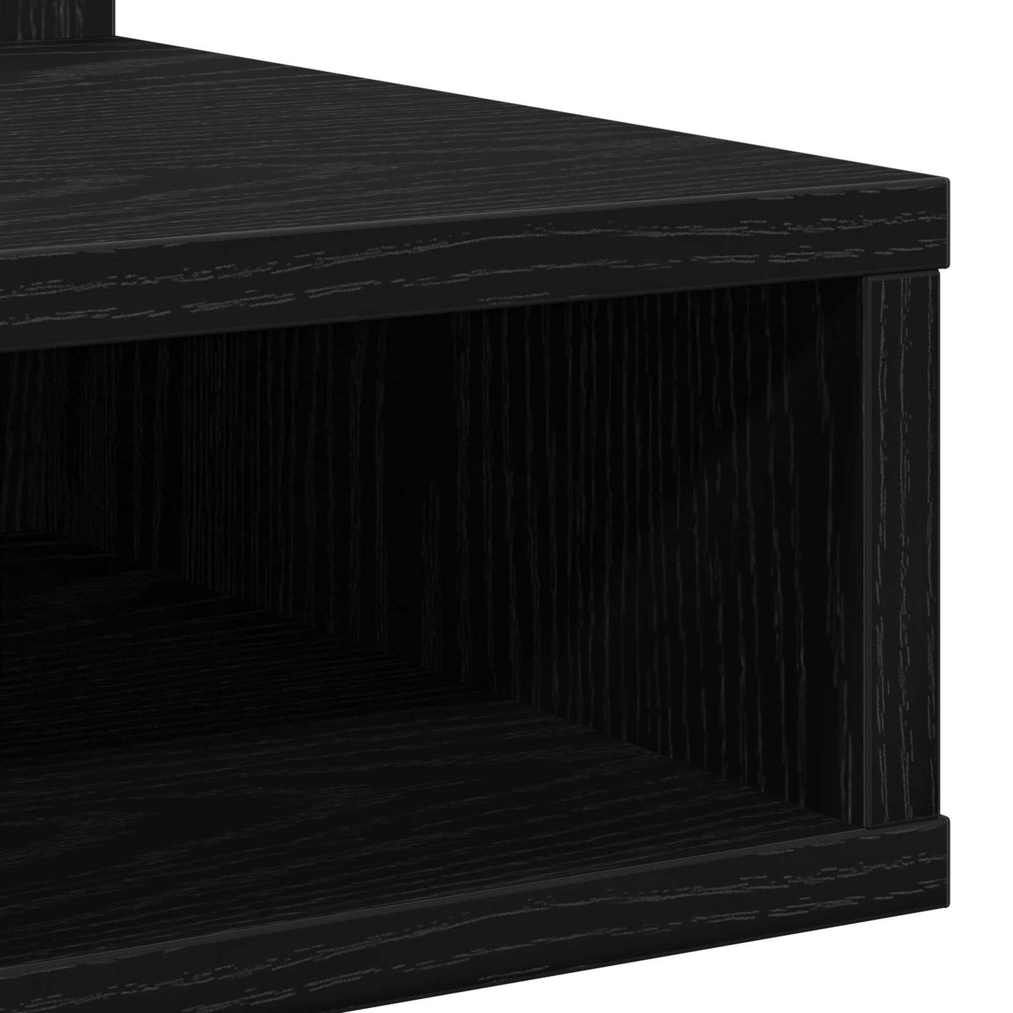 vidaXL Mirror Cabinet Black Oak 90 x 31.5 x 62 cm Engineered Wood