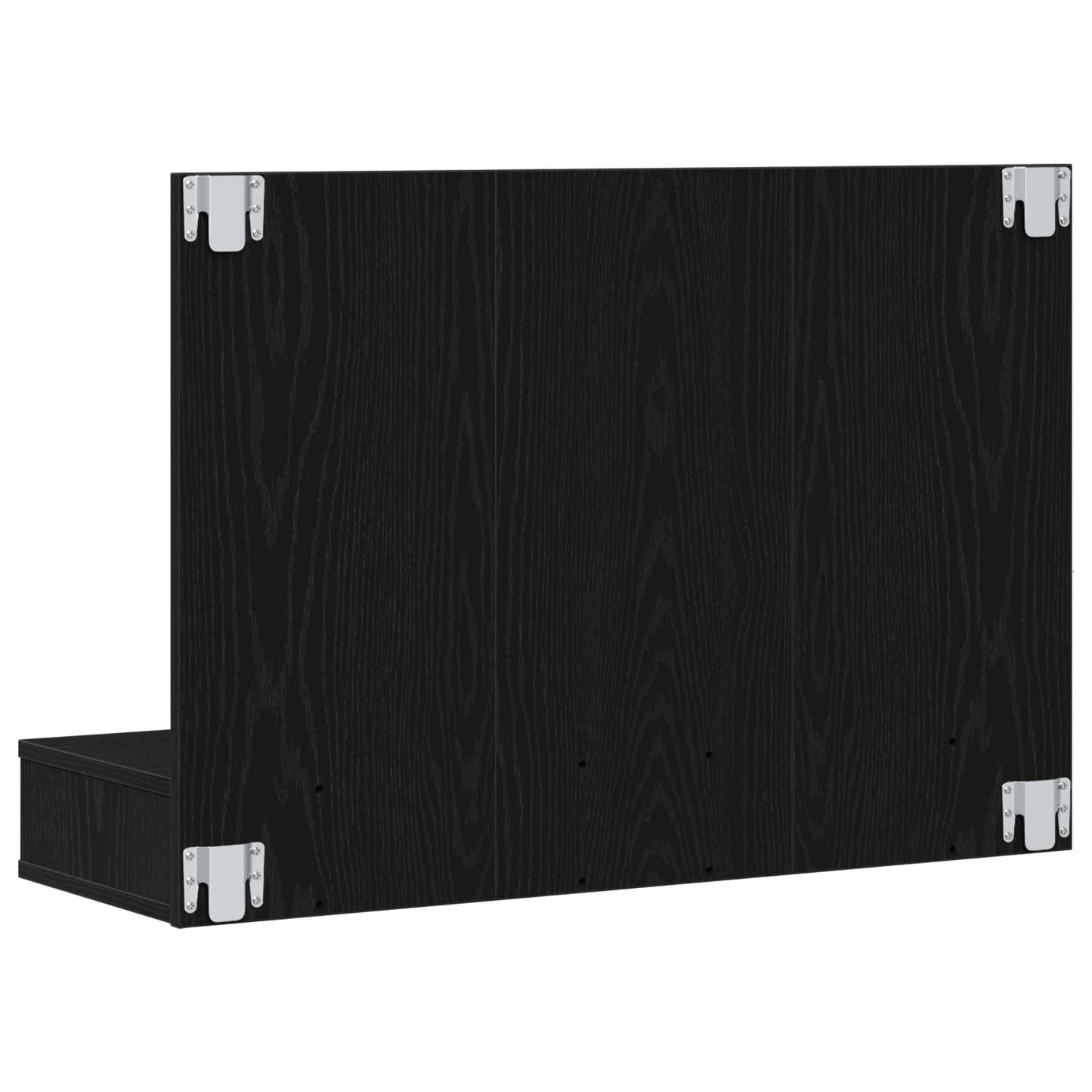 vidaXL Mirror Cabinet Black Oak 90 x 31.5 x 62 cm Engineered Wood