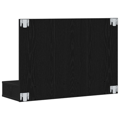 vidaXL Mirror Cabinet Black Oak 90 x 31.5 x 62 cm Engineered Wood