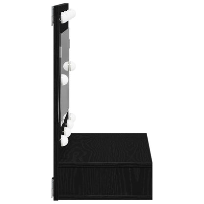 vidaXL Mirror Cabinet Black Oak 90 x 31.5 x 62 cm Engineered Wood