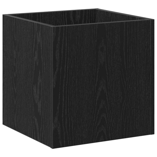 vidaXL Planter Box Black oak 40 x 40 x 40 cm Engineered wood