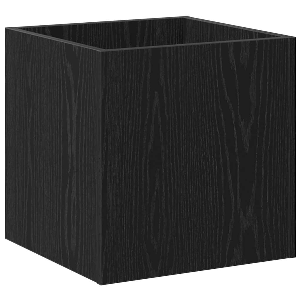 vidaXL Planter Box Black Oak 40 x 40 x 40 cm Engineered Wood