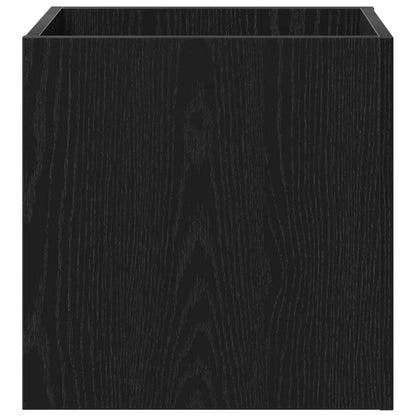 vidaXL Planter Box Black Oak 40 x 40 x 40 cm Engineered Wood