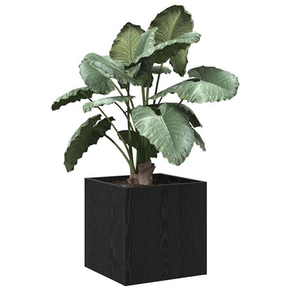 vidaXL Planter Box Black Oak 40 x 40 x 40 cm Engineered Wood