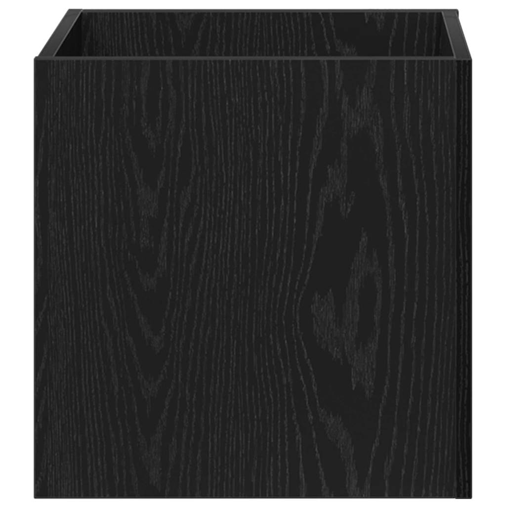 vidaXL Planter Box Black Oak 40 x 40 x 40 cm Engineered Wood