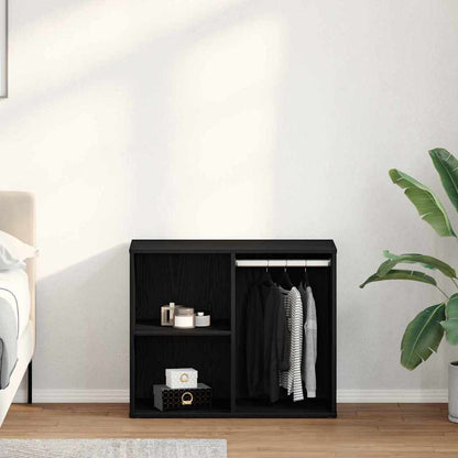 vidaXL Cosmetic Cabinet Black Oak 80 x 40 x 65 cm Engineered Wood
