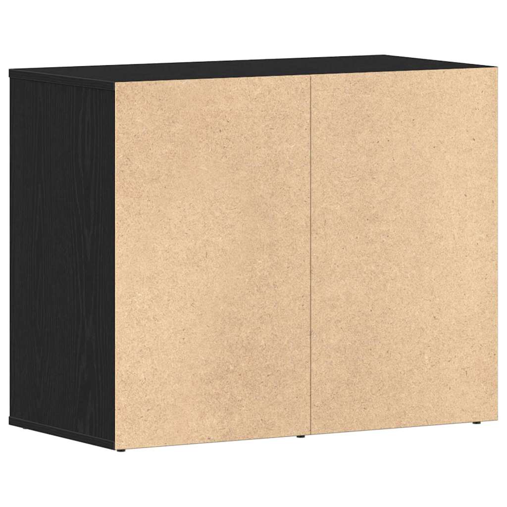 vidaXL Cosmetic Cabinet Black Oak 80 x 40 x 65 cm Engineered Wood