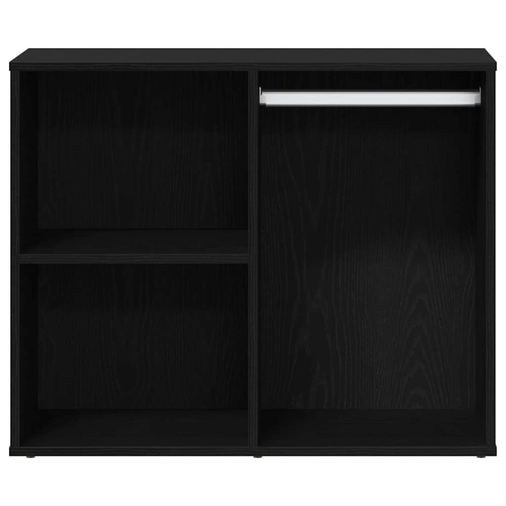 vidaXL Cosmetic Cabinet Black Oak 80 x 40 x 65 cm Engineered Wood