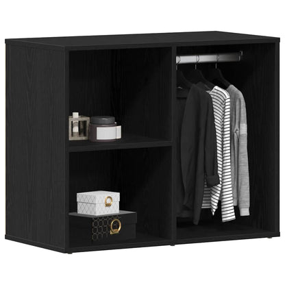 vidaXL Cosmetic Cabinet Black Oak 80 x 40 x 65 cm Engineered Wood