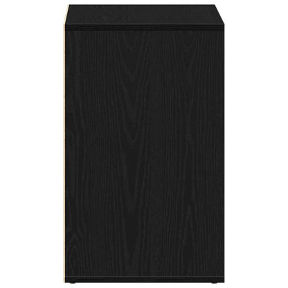 vidaXL Cosmetic Cabinet Black Oak 80 x 40 x 65 cm Engineered Wood