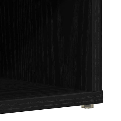 vidaXL Shoe Cabinet 2 pcs 52 x 30 x 50.5 cm Engineered Wood Black Oak