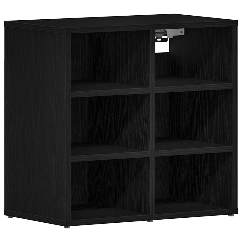 vidaXL Shoe Cabinet 2 pcs 52 x 30 x 50.5 cm Engineered Wood Black Oak