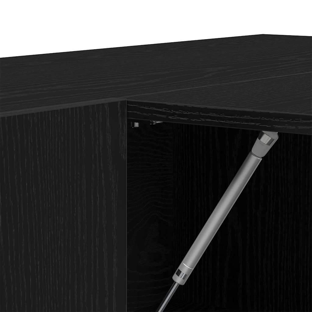 vidaXL Hallway Cabinet Black Oak 97.5 x 37 x 99 cm Engineered Wood