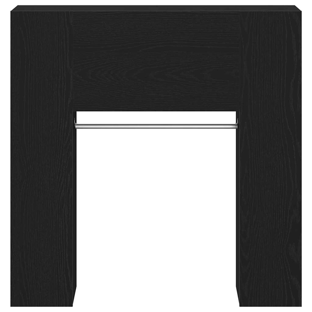 vidaXL Hallway Cabinet Black Oak 97.5 x 37 x 99 cm Engineered Wood