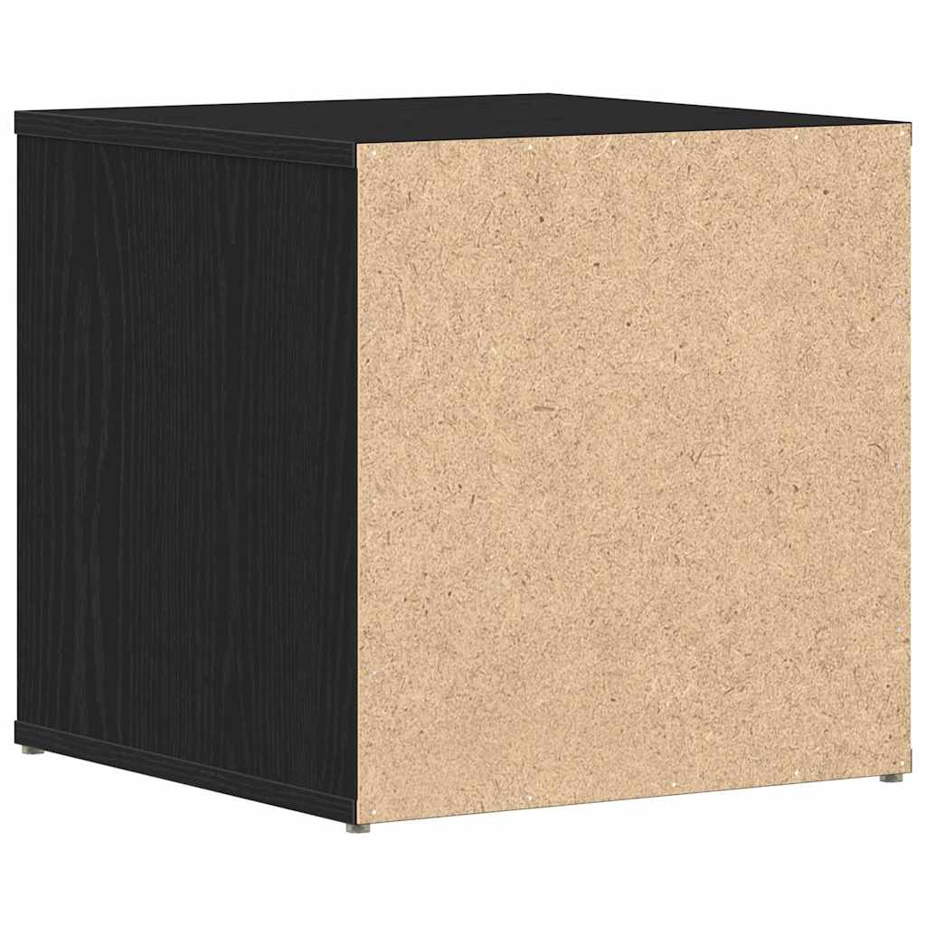 vidaXL Chest of Drawers Black Oak 40.5 x 40 x 40 cm Engineered Wood