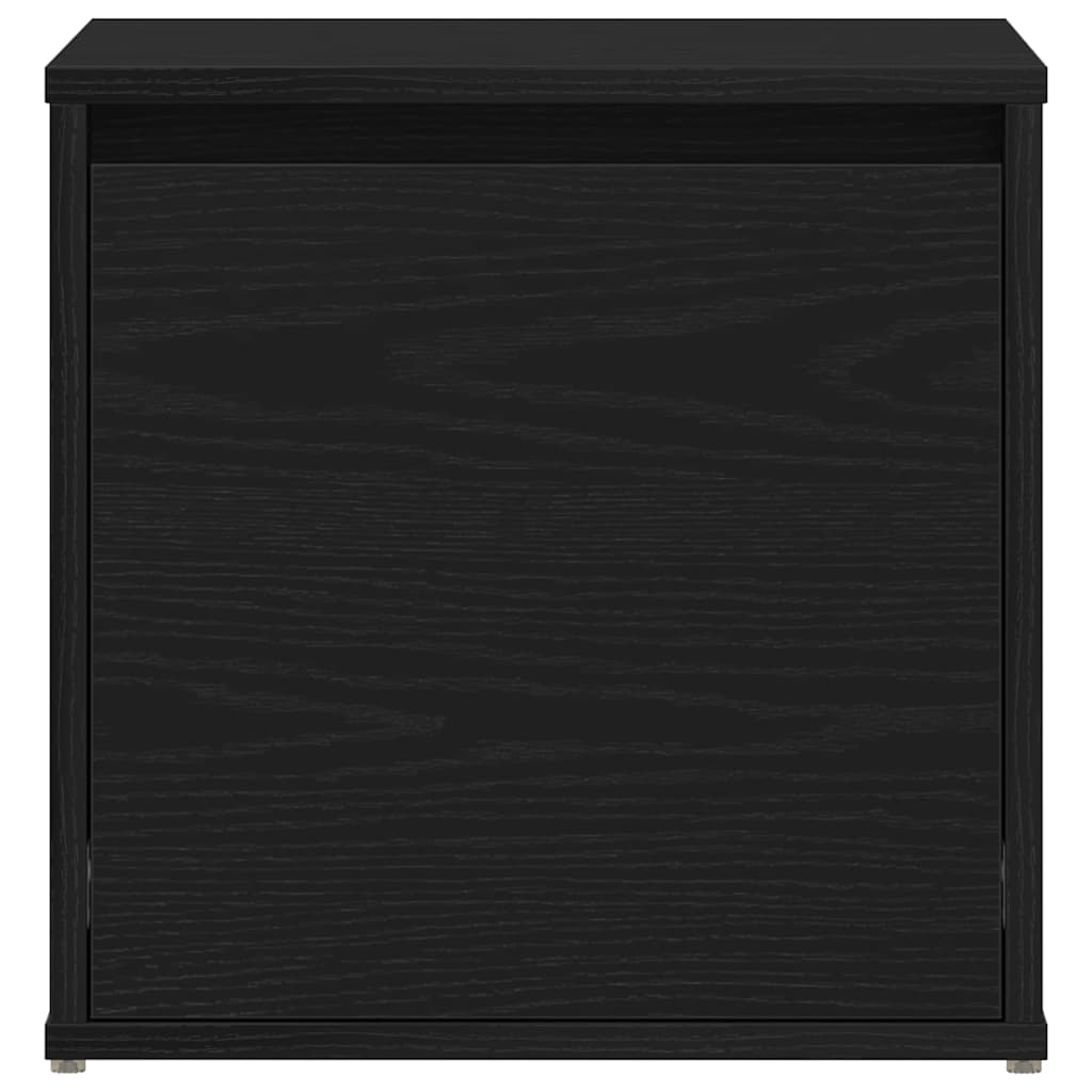 vidaXL Chest of Drawers Black Oak 40.5 x 40 x 40 cm Engineered Wood