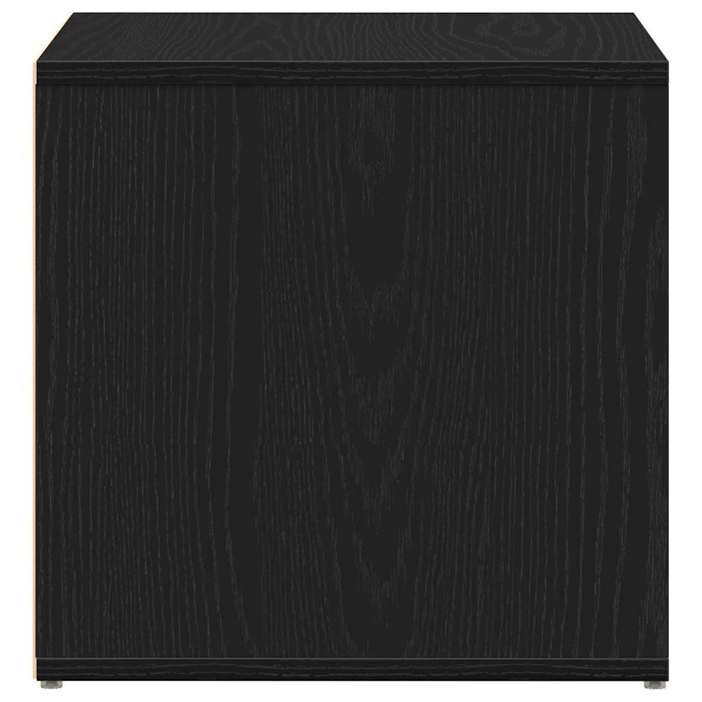 vidaXL Chest of Drawers Black Oak 40.5 x 40 x 40 cm Engineered Wood