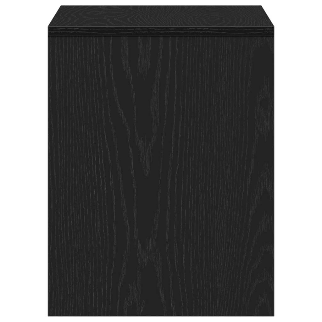 vidaXL Dressing Stool Black oak 70 x 35 x 45 cm Engineered wood