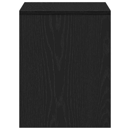 vidaXL Dressing Stool Black oak 70 x 35 x 45 cm Engineered wood