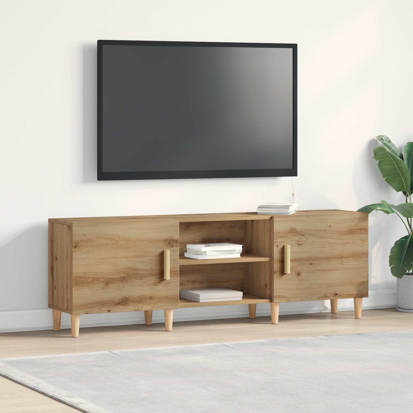 vidaXL TV Cabinet 150 x 30 x50 cm Artisan oak Engineered Wood