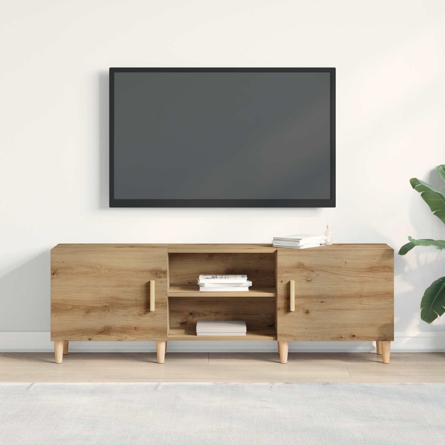 vidaXL TV Cabinet 150 x 30 x50 cm Artisan oak Engineered Wood