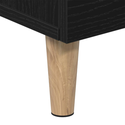 vidaXL TV Cabinet Black Oak 150 x 30 x50 cm Engineered Wood