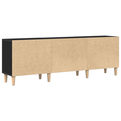vidaXL TV Cabinet Black Oak 150 x 30 x50 cm Engineered Wood