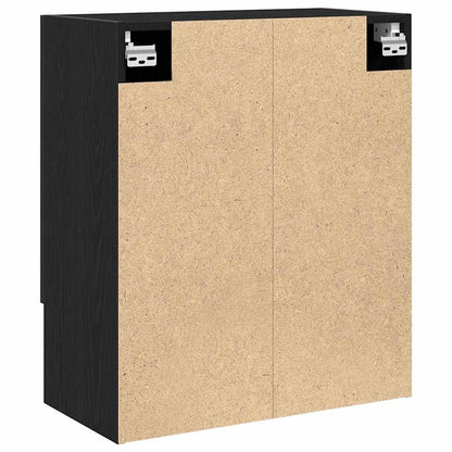 vidaXL Wall Cabinet 60 x 30 x 70 cm Engineered Wood Black Oak