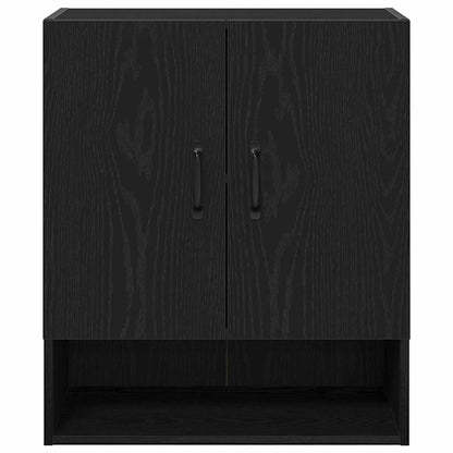 vidaXL Wall Cabinet 60 x 30 x 70 cm Engineered Wood Black Oak