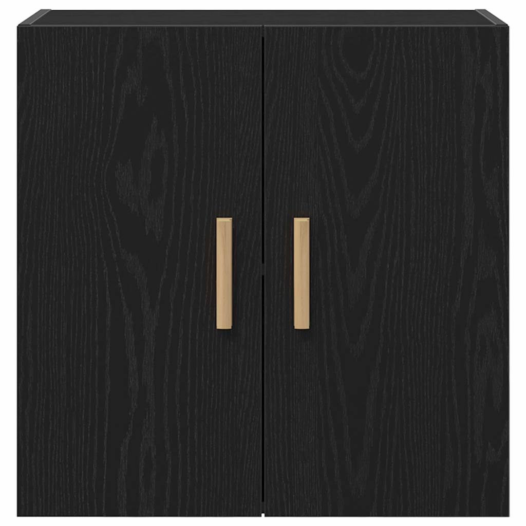 vidaXL Wall Cabinet Black Oak 60 x 30 x 60 cm Engineered Wood