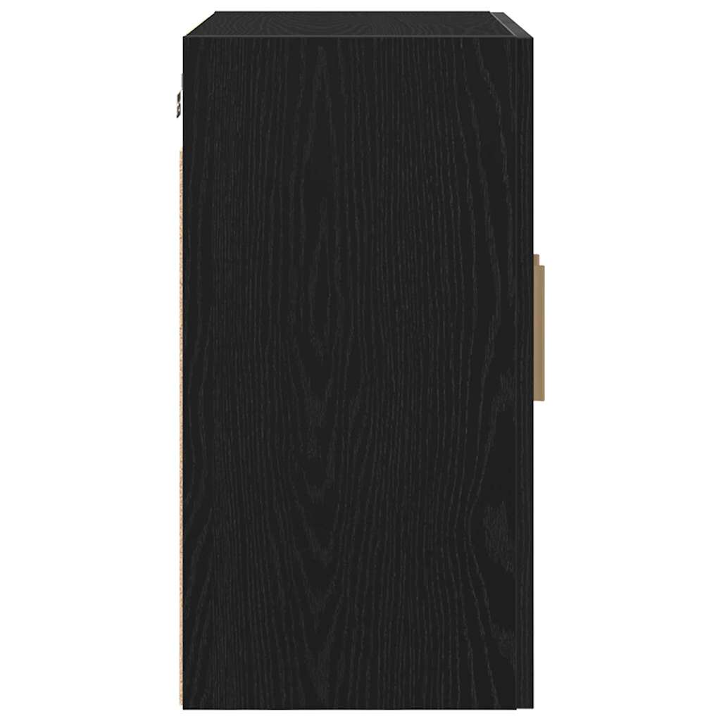 vidaXL Wall Cabinet Black Oak 60 x 30 x 60 cm Engineered Wood