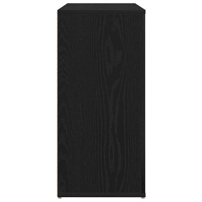 vidaXL Sideboard Black Oak 80 x 33 x 70 cm Engineered Wood