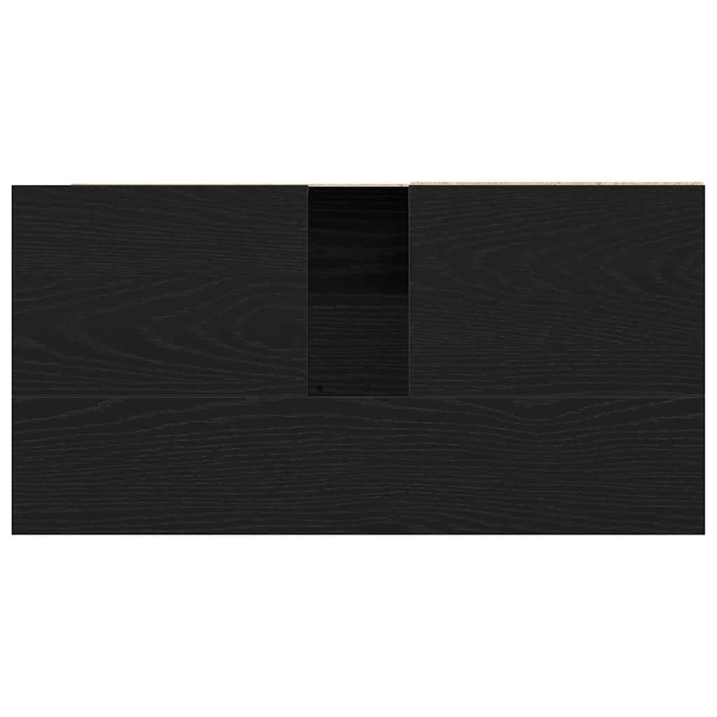 vidaXL Bathroom Cabinet Black Oak 65 x 33 x 60 cm Engineered Wood