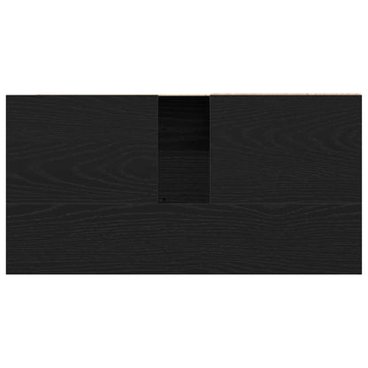 vidaXL Bathroom Cabinet Black Oak 65 x 33 x 60 cm Engineered Wood