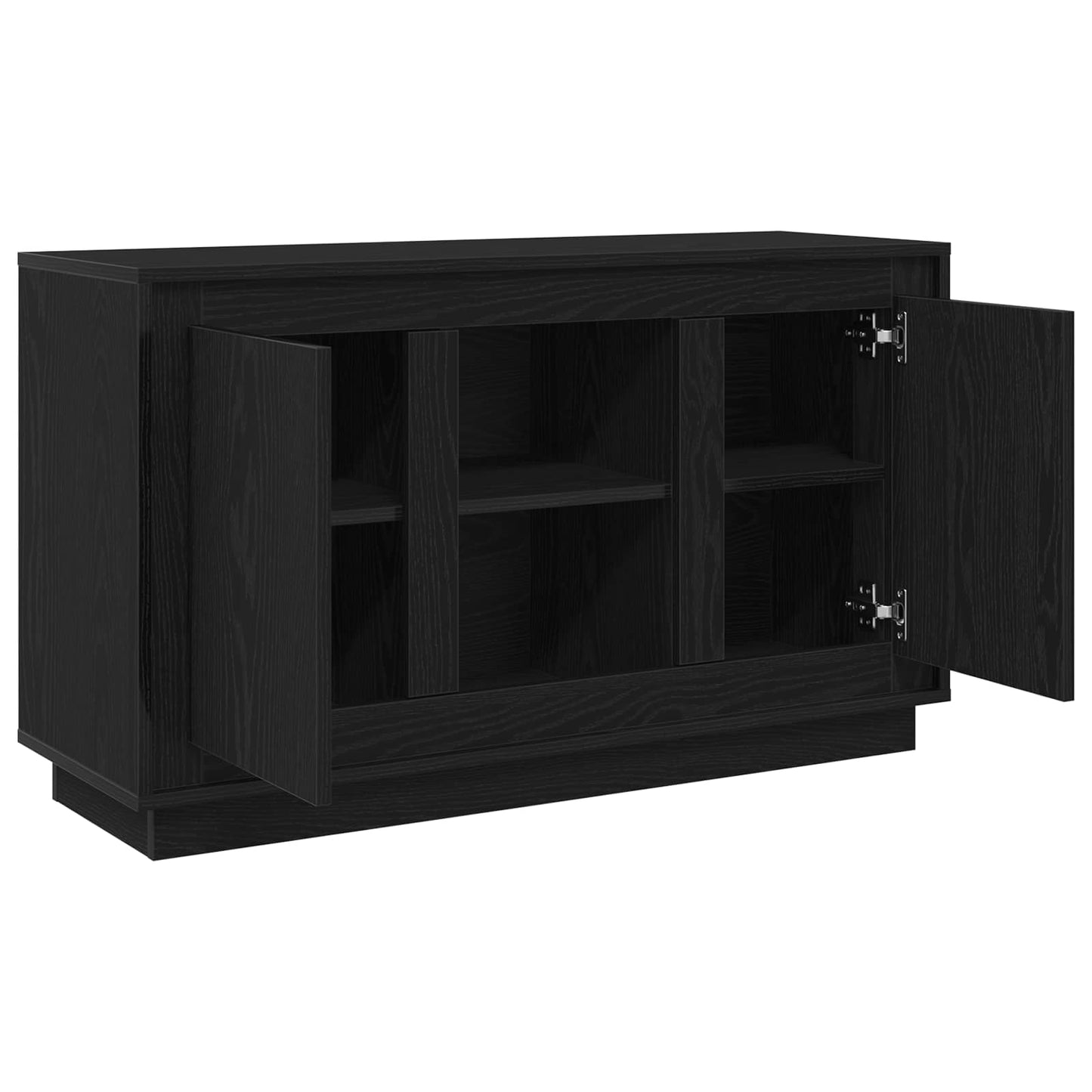 vidaXL Sideboard Black Oak 102 x 35 x 60 cm Engineered Wood